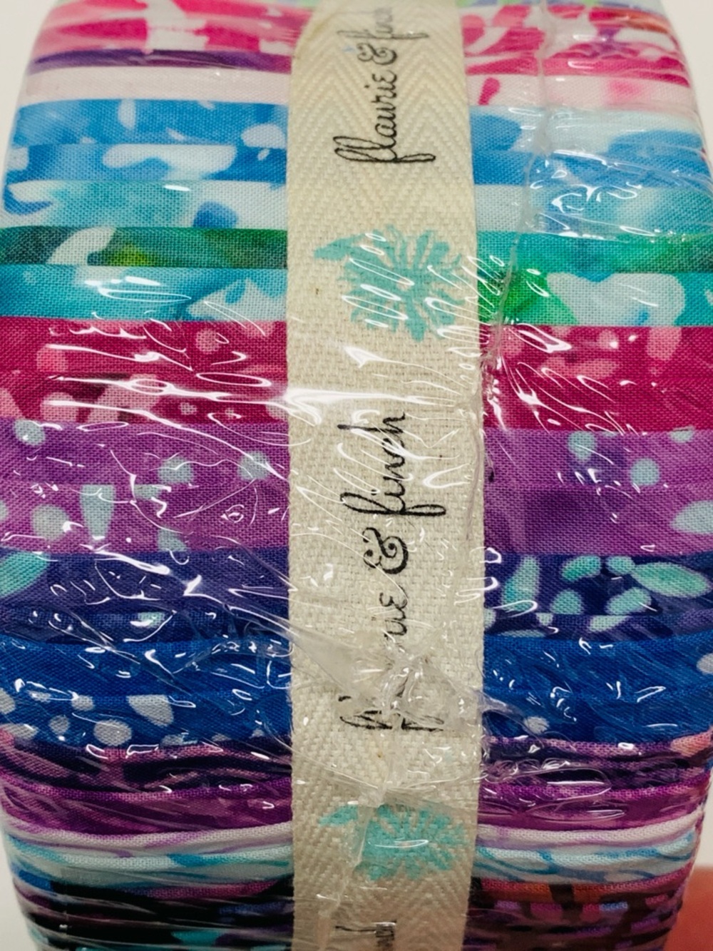 RJR Fabrics Flaurie & Finch Vines Splash Pixie Strip Jelly Roll Blossom Batiks - Picture 7 of 10